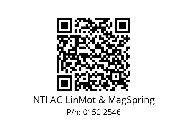   NTI AG LinMot & MagSpring 0150-2546