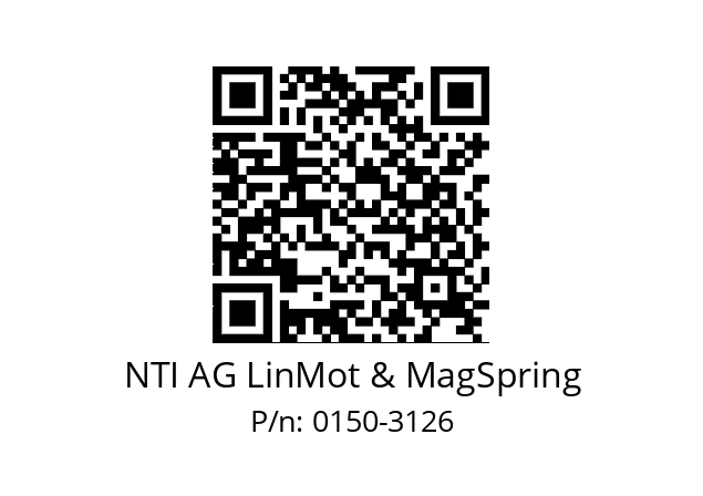   NTI AG LinMot & MagSpring 0150-3126