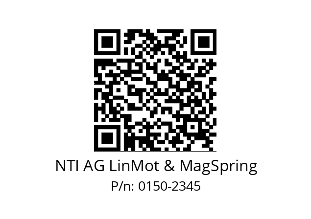   NTI AG LinMot & MagSpring 0150-2345