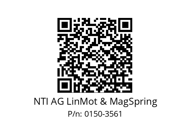  PA10-AH70 NTI AG LinMot & MagSpring 0150-3561