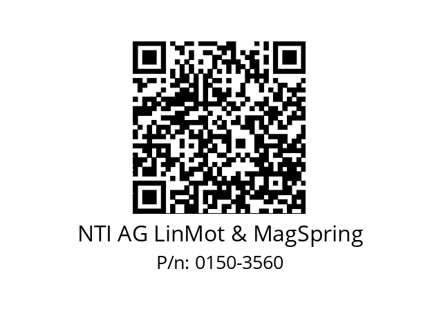  PA10-AV70 NTI AG LinMot & MagSpring 0150-3560