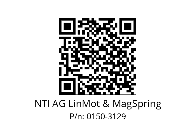   NTI AG LinMot & MagSpring 0150-3129