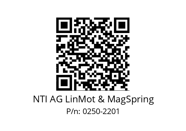   NTI AG LinMot & MagSpring 0250-2201