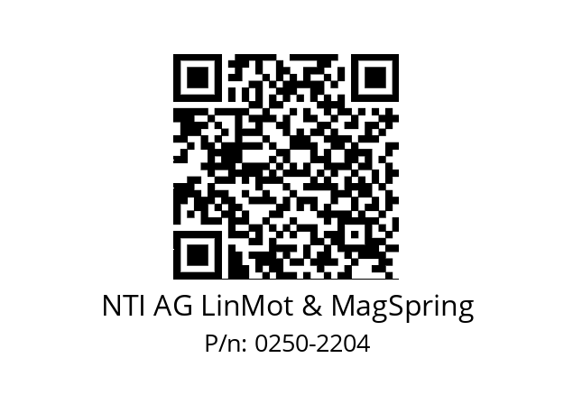   NTI AG LinMot & MagSpring 0250-2204