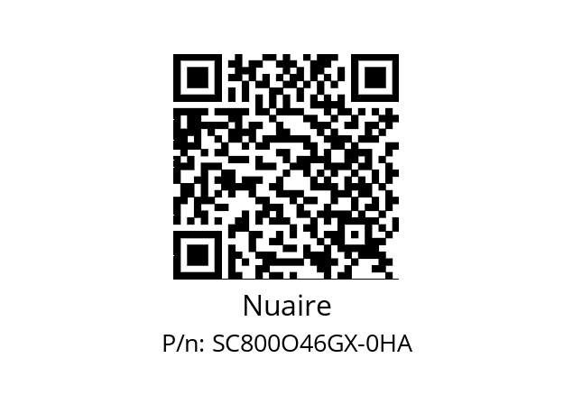   Nuaire SC800O46GX-0HA