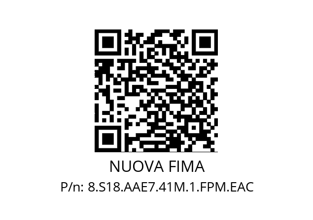   NUOVA FIMA 8.S18.AAE7.41M.1.FPM.EAC