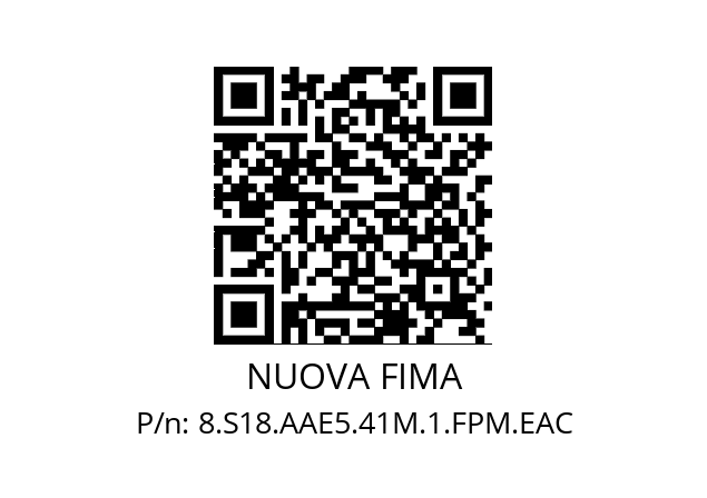   NUOVA FIMA 8.S18.AAE5.41M.1.FPM.EAC