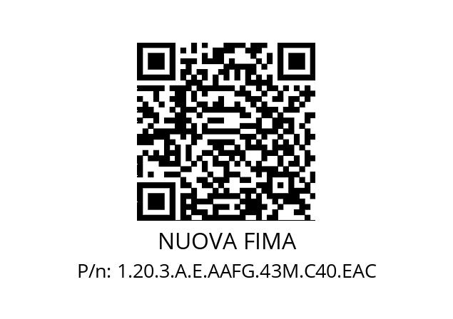   NUOVA FIMA 1.20.3.A.E.AAFG.43M.C40.EAC