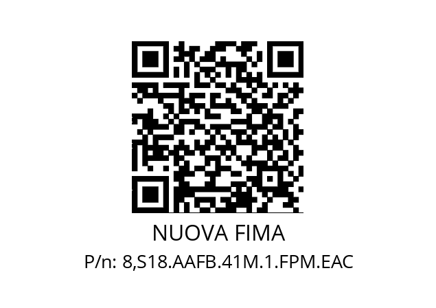   NUOVA FIMA 8,S18.AAFB.41M.1.FPM.EAC