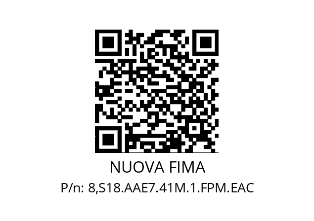   NUOVA FIMA 8,S18.AAE7.41M.1.FPM.EAC