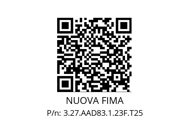   NUOVA FIMA 3.27.AAD83.1.23F.T25