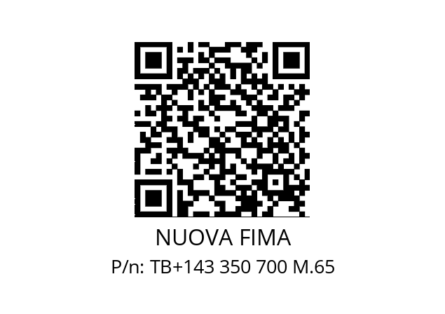   NUOVA FIMA TB+143 350 700 M.65