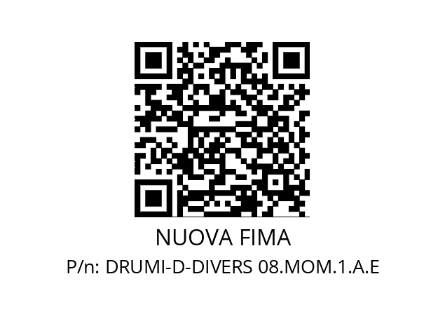   NUOVA FIMA DRUMI-D-DIVERS 08.MOM.1.A.E