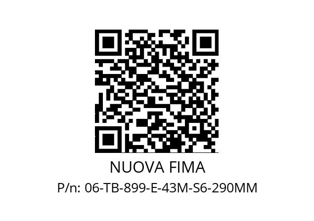   NUOVA FIMA 06-TB-899-E-43M-S6-290MM