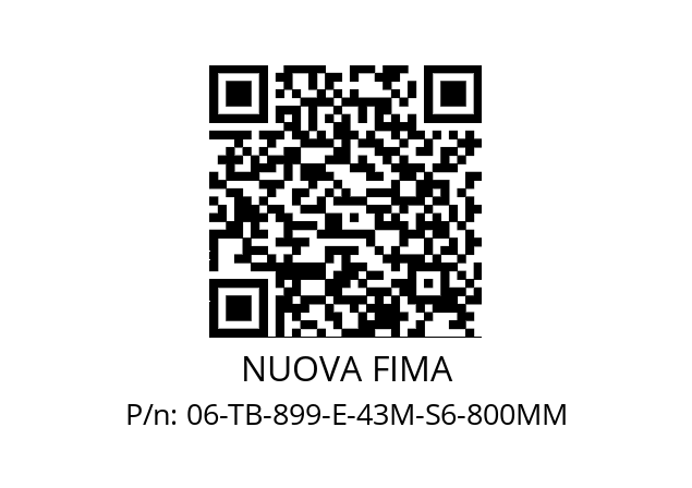   NUOVA FIMA 06-TB-899-E-43M-S6-800MM