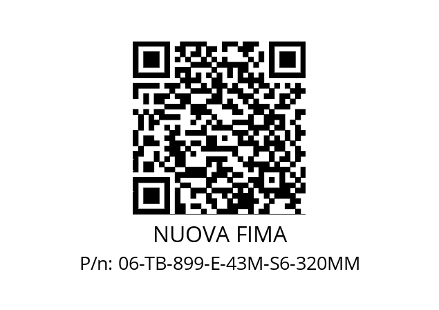   NUOVA FIMA 06-TB-899-E-43M-S6-320MM