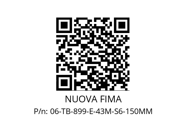   NUOVA FIMA 06-TB-899-E-43M-S6-150MM