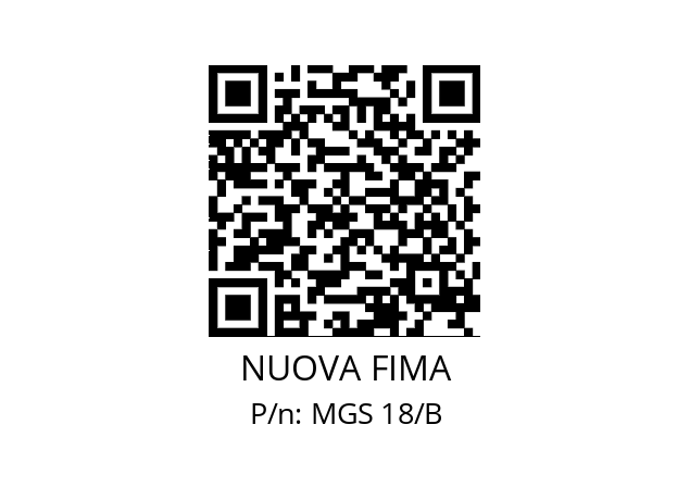   NUOVA FIMA MGS 18/B