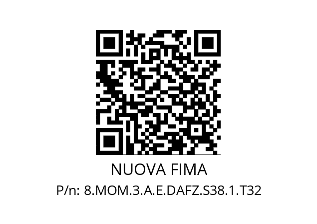   NUOVA FIMA 8.MOM.3.A.E.DAFZ.S38.1.T32