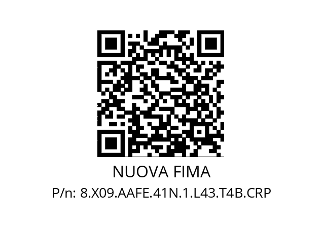   NUOVA FIMA 8.X09.AAFE.41N.1.L43.T4B.CRP