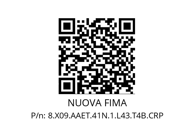   NUOVA FIMA 8.X09.AAET.41N.1.L43.T4B.CRP