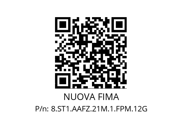   NUOVA FIMA 8.ST1.AAFZ.21M.1.FPM.12G