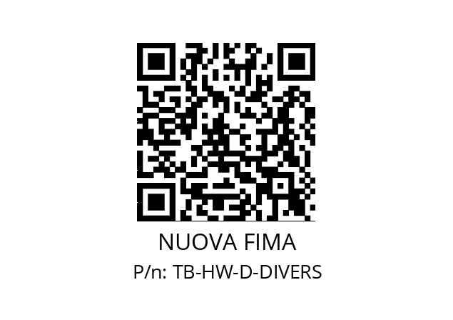   NUOVA FIMA TB-HW-D-DIVERS