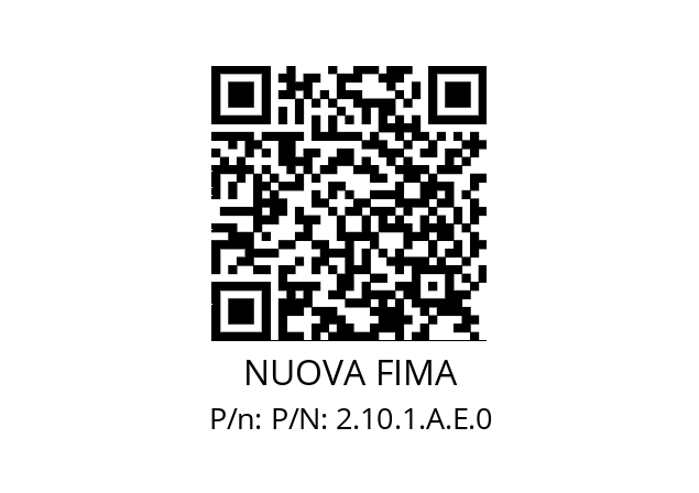   NUOVA FIMA P/N: 2.10.1.A.E.0