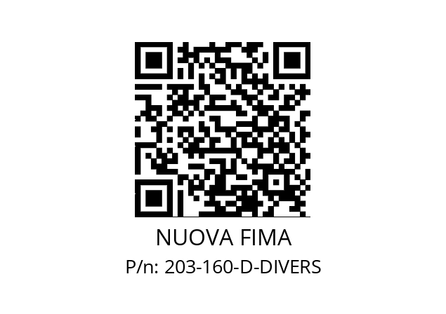   NUOVA FIMA 203-160-D-DIVERS