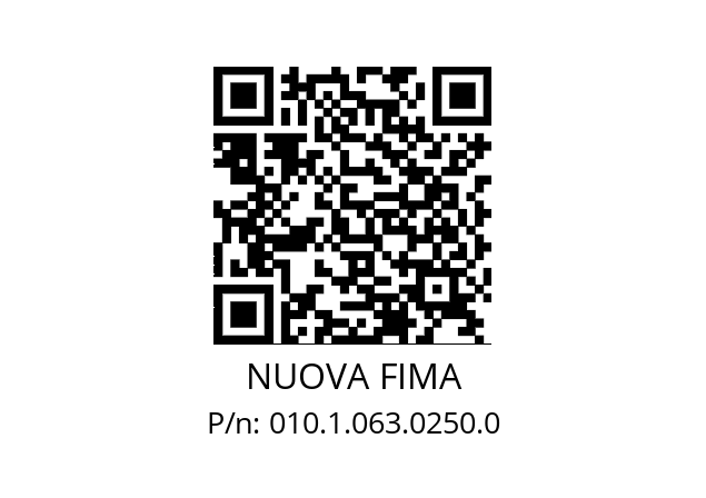   NUOVA FIMA 010.1.063.0250.0