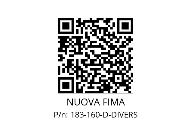   NUOVA FIMA 183-160-D-DIVERS