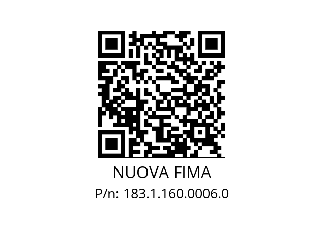   NUOVA FIMA 183.1.160.0006.0