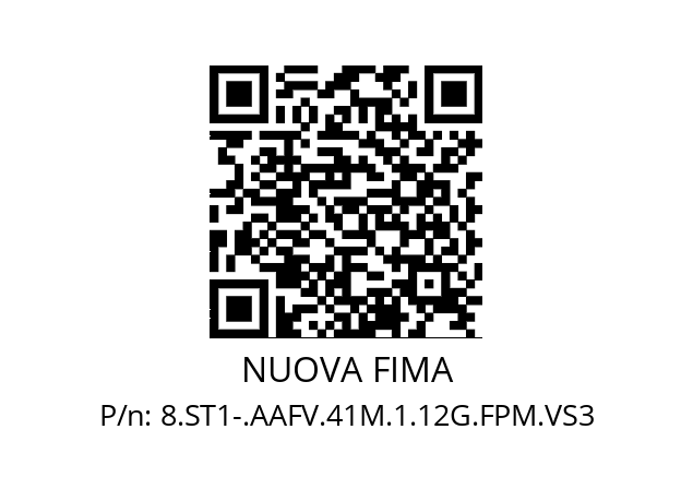   NUOVA FIMA 8.ST1-.AAFV.41M.1.12G.FPM.VS3