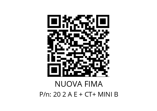   NUOVA FIMA 20 2 A E + CT+ MINI B