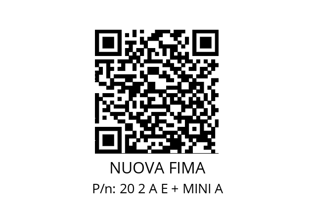   NUOVA FIMA 20 2 A E + MINI A