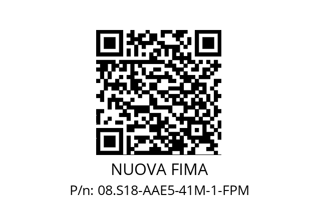   NUOVA FIMA 08.S18-AAE5-41M-1-FPM