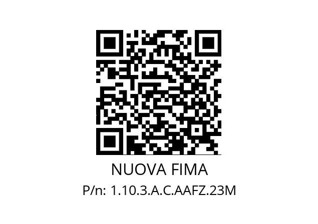   NUOVA FIMA 1.10.3.A.C.AAFZ.23M