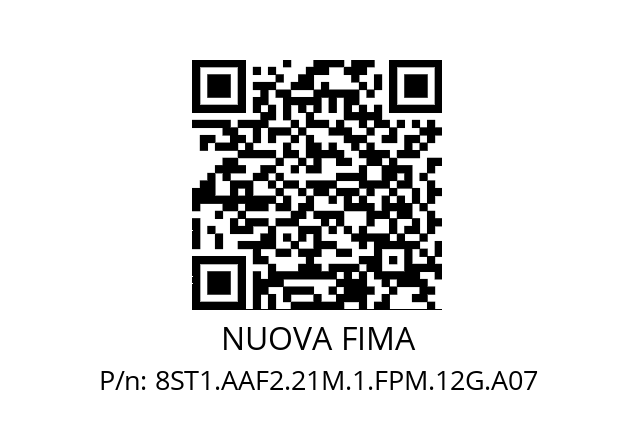   NUOVA FIMA 8ST1.AAF2.21M.1.FPM.12G.A07