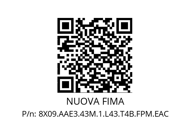   NUOVA FIMA 8X09.AAE3.43M.1.L43.T4B.FPM.EAC