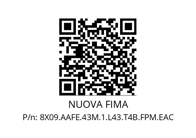   NUOVA FIMA 8X09.AAFE.43M.1.L43.T4B.FPM.EAC