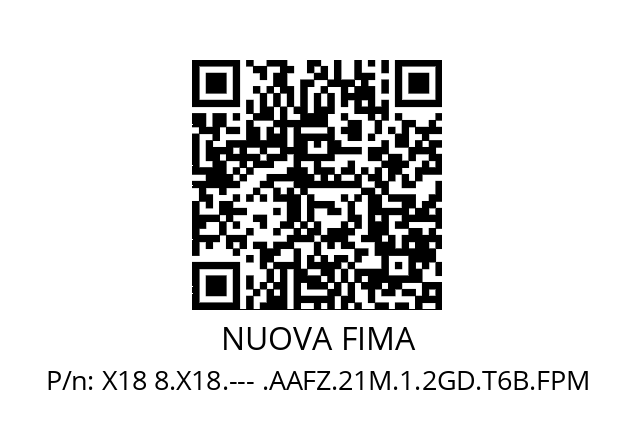   NUOVA FIMA X18 8.X18.--- .AAFZ.21M.1.2GD.T6B.FPM