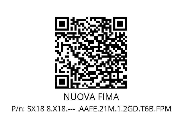   NUOVA FIMA SX18 8.X18.--- .AAFE.21M.1.2GD.T6B.FPM