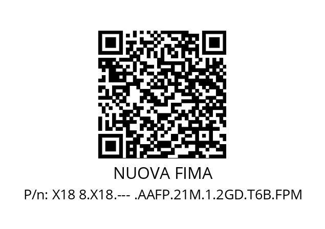   NUOVA FIMA X18 8.X18.--- .AAFP.21M.1.2GD.T6B.FPM