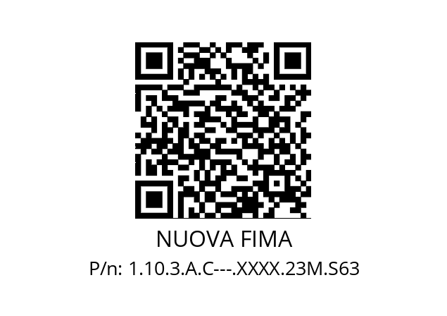   NUOVA FIMA 1.10.3.A.C---.XXXX.23M.S63