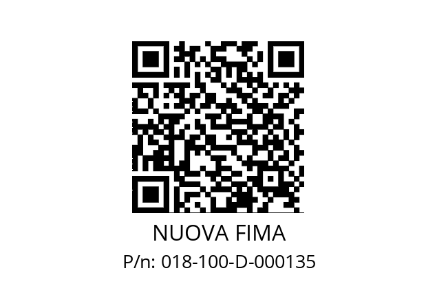   NUOVA FIMA 018-100-D-000135