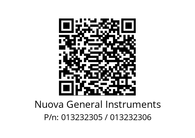   Nuova General Instruments 013232305 / 013232306