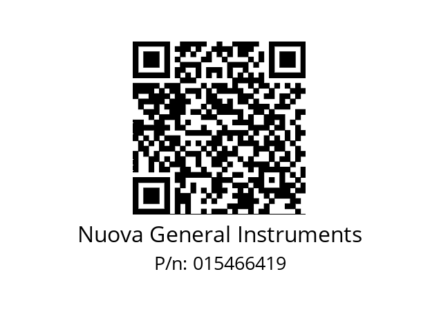   Nuova General Instruments 015466419