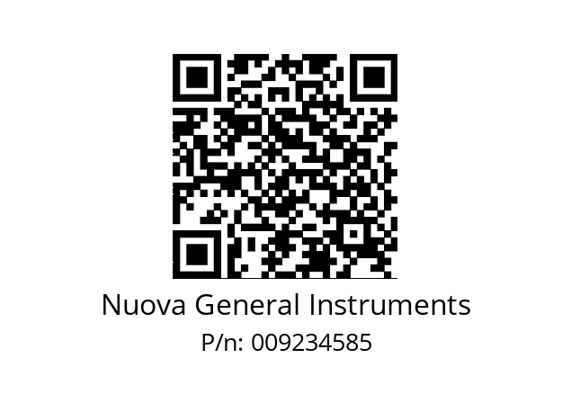   Nuova General Instruments 009234585