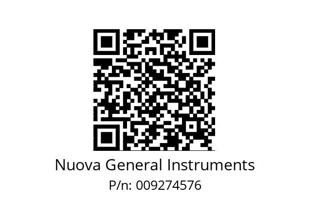   Nuova General Instruments 009274576