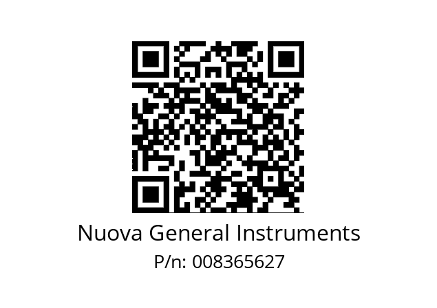   Nuova General Instruments 008365627